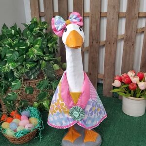 Large Porch Goose Clothes Cape With Bow Homemade